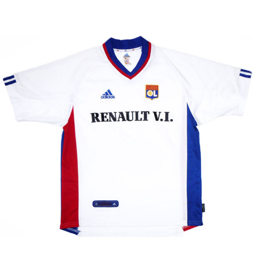 2001-02 Olympique Lyonnais Retro Home Kit Soccer Jersey